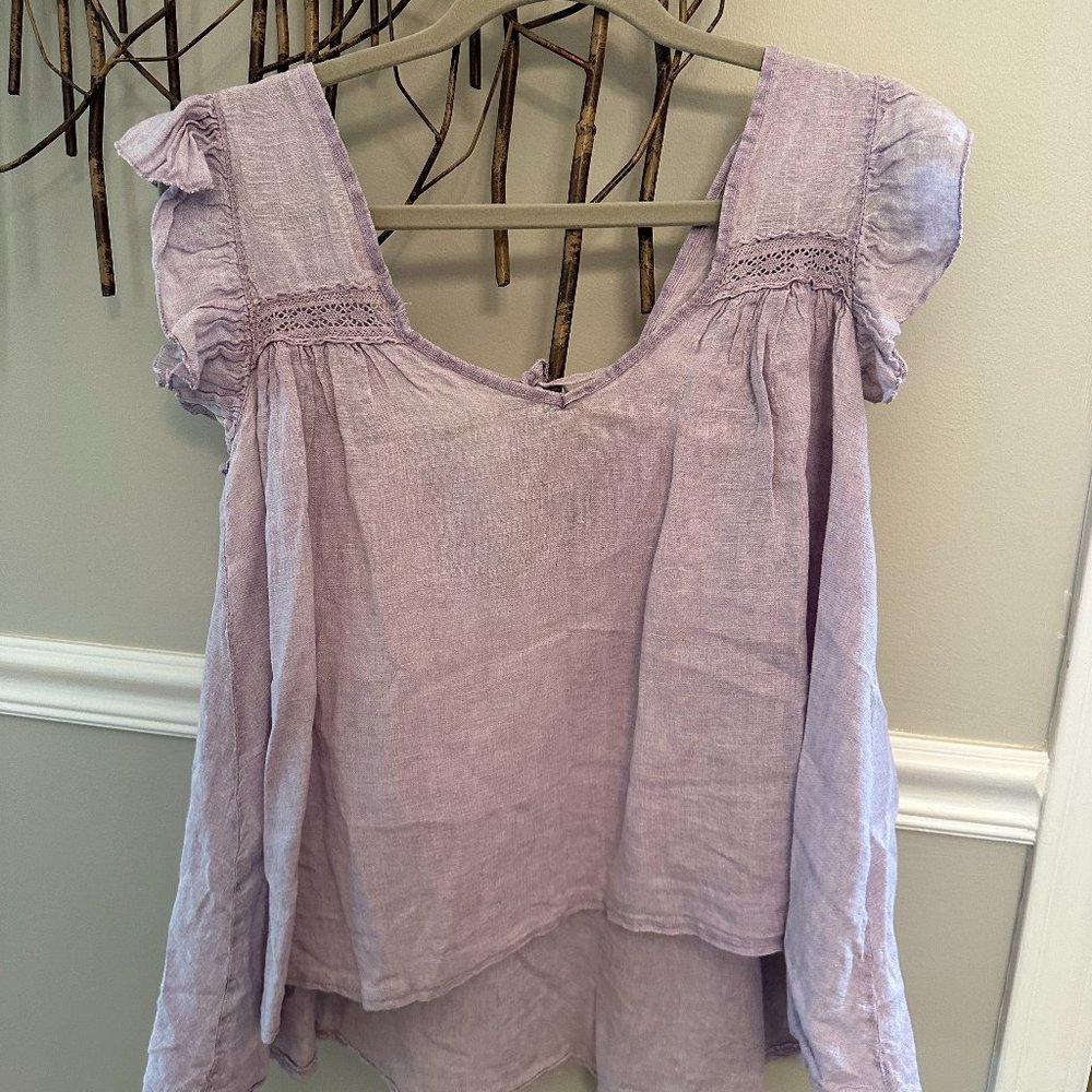 Purple Top, Tank Top, Blouse, Meo Meli